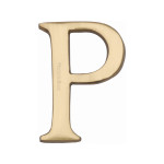 M Marcus Heritage Brass Letter P - Pin Fix 51mm